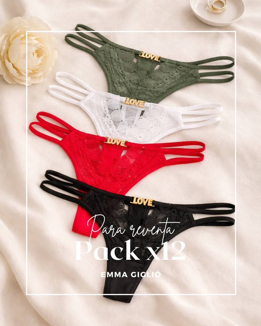 Colaless LOVE Variados - Emma Giglio Mayorista